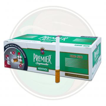 Premier Green Menthol King Size Cigarette Tubes for Roll Your Own Whole Leaf Tobacco Leaf Only